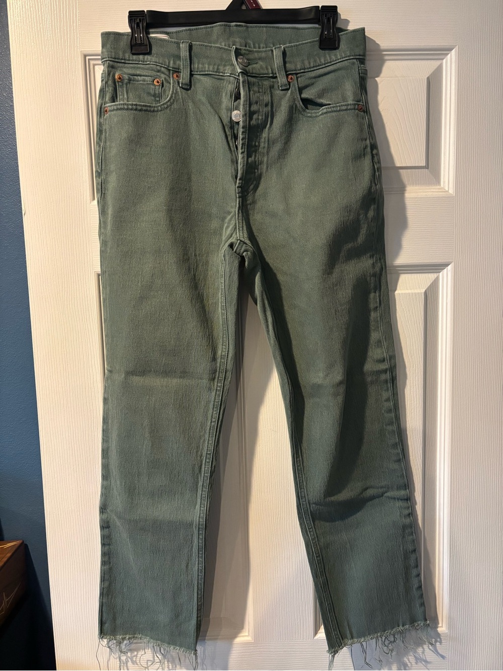 GAP Straight Jeans in Sage Green